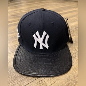 Pro Standard 1996 World Series NY Yankees Strap Back Hat w/ Blue Leather Bill